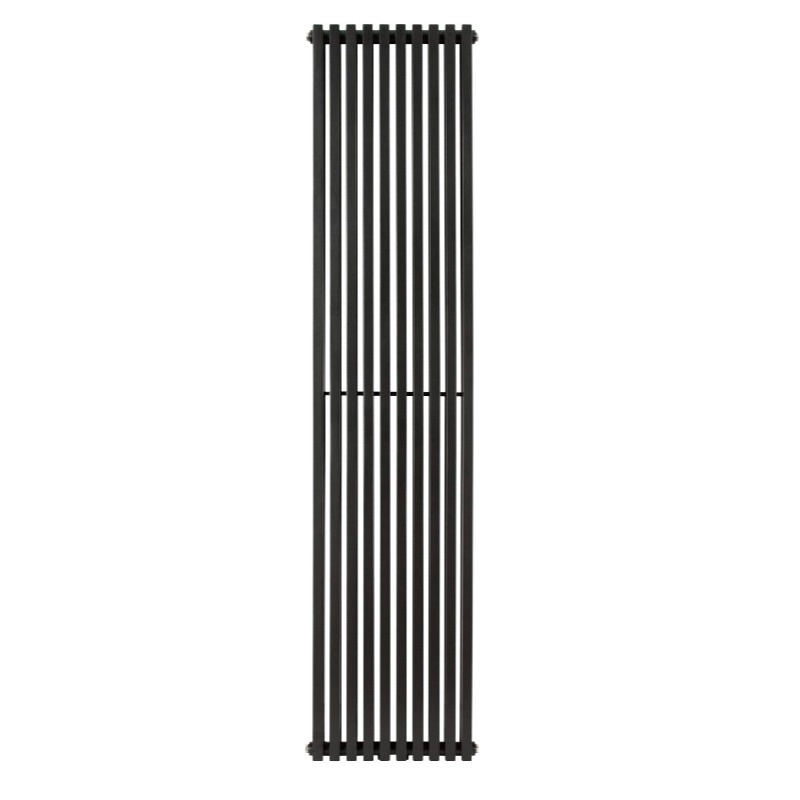 Трубчатый радиатор Betatherm вертикальный Quantum 2 1800x405 (Черный RAL 9005M, подк. №99)